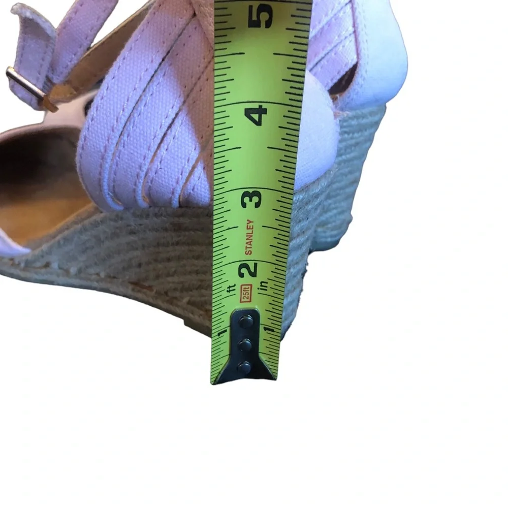White Mountain Soft Pink Ankle Strap Wedges size 7 1/2 - Picture 10 of 10